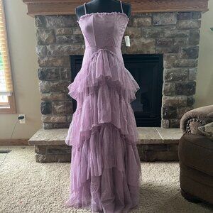 purple (amythest) windsor prom dress, size 9